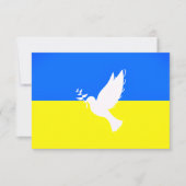 L'Ukraine marque la carte Peace Dove - Liberté Pai (Devant)
