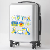 L'Ukraine soutient les autocollants de vinyle agra (Sur valise)