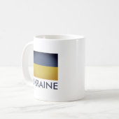 L'Ukraine vintage drapeau tasse à café personnalis (Devant gauche)