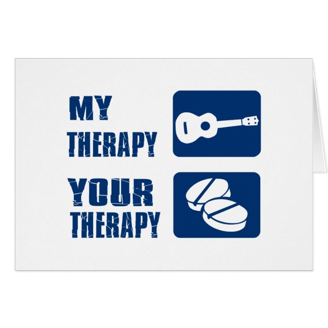 l'ukulélé est ma thérapie (Devant horizontal)