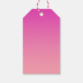 Lullaby Bunny Moon Stars Baby shower Roze Cadeaulabel (Achterkant)