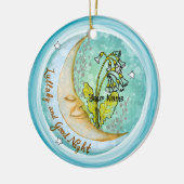 Lullaby Moon-baby-ornament Keramisch Ornament (Links)