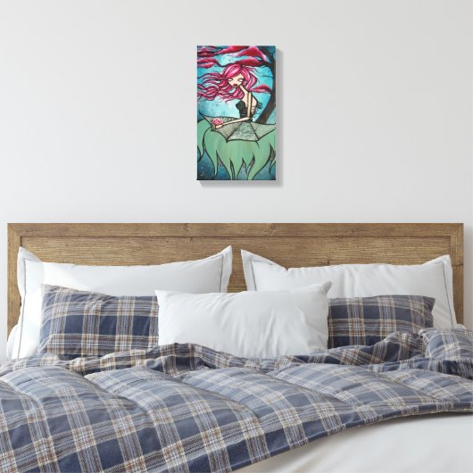 "Lullaby of Bird Land" Kouddoek Canvas Afdruk (Insitu (Slaapkamer))