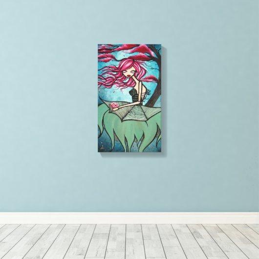 "Lullaby of Bird Land" Kouddoek Canvas Afdruk (Insitu (Houten vloer))
