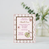 Lullabye Ladybug Mod Invitations de douches pour b (Debout devant)