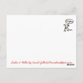 Lulu & Bella aller à Paris carte postale (Dos)