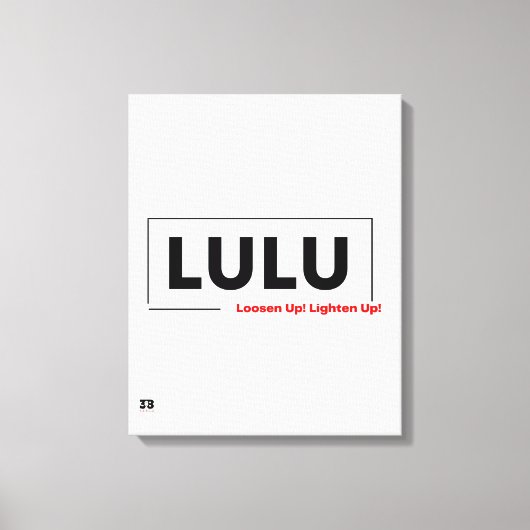 LULU CANVAS AFDRUK (Voorkant)