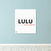 LULU CANVAS AFDRUK (Insitu (Houten vloer))