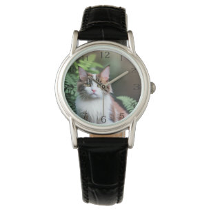 Lulu de Ragdoll kat, dames leren horloge