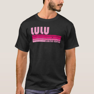 LULU Naam Gepersonaliseerde Retro Vintage 80s 90s T-shirt