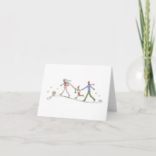 Lulu Notes/Vakanaal voor feestdagen 4 x 5.6-briefk Notitiekaartje