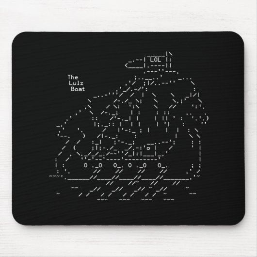 Lulzboot Lulz Security Mousepad Muismat (Voorkant)