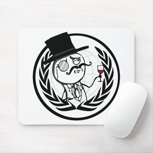 LulzSec Anonymous Logo Muismat (Met muis)