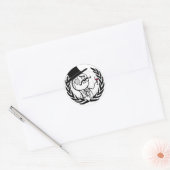 LulzSec Anonymous Logo Ronde Sticker (Envelop)