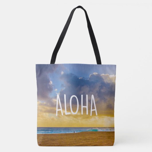 Lumahai Beach, Kauai, Aloha Hawaiian Beach Bag Draagtas (Voorkant)