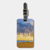 Lumahai Beach, Kauai, Hawaï - Aloha Bagagelabel (Voorkant verticaal)
