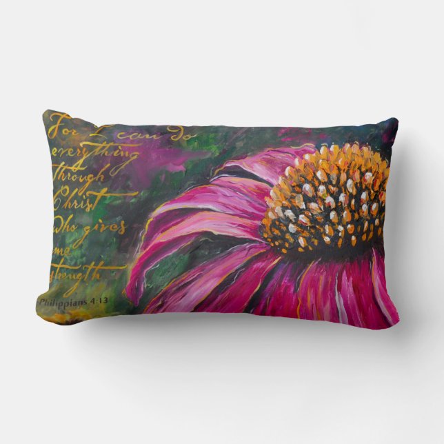 Lumbale coneflower kussen (Voorkant)