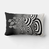 Lumbale kussen Magic Mushrooms optisch ontwerp. (Achterkant)