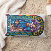 Lumbar-kussen Glas in lood Vrede op aarde Kussen (Deken)