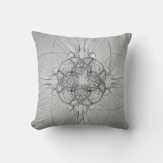 Lumbar Motif gris céleste et oreillers à lancer (Recto)