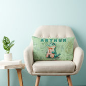 Lumbar Pillow – Jungle Alligator – Custom Name Kussen (Stoel)