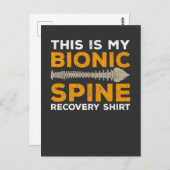 Lumbar Surgery Recovery Spinal Fusion Bionic Spine Briefkaart (Voorkant / Achterkant)