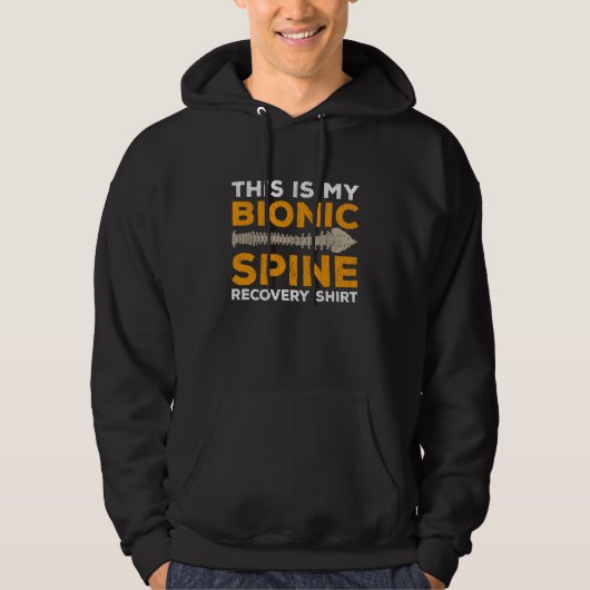 Lumbar Surgery Recovery Spinal Fusion Bionic Spine Hoodie (Voorkant)