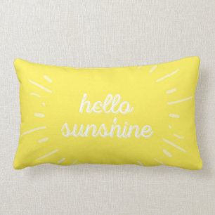Lumbar Yellow Hallo Sunshine Pillow-kussen Kussen