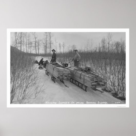 Lumber Dog Seward, Alaska 1917 Poster (Voorkant)