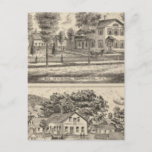 Lumber en Grist Mills in Arlington Vermont Briefkaart