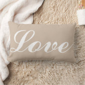 Lumber kussen - Liefde (beige) (Deken)