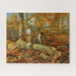 Lumber Mannen snijhout (van Childe Hassam) Legpuzzel