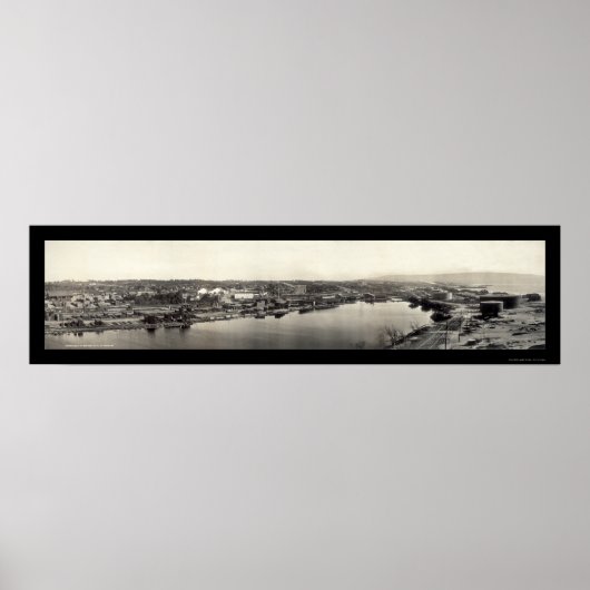 Lumber Redondo Beach Foto 1909 Poster (Voorkant)