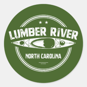 Lumber River, North Carolina Ronde Sticker