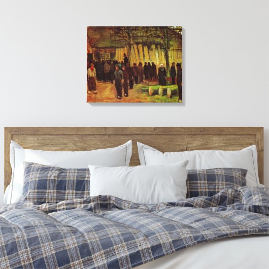 Lumber Sale van Vincent van Gogh Canvas Afdruk (Insitu (Slaapkamer))