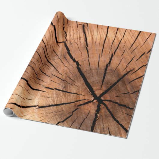 Lumberhout, dwarsdoorsnede cadeaupapier (Uitgerold)