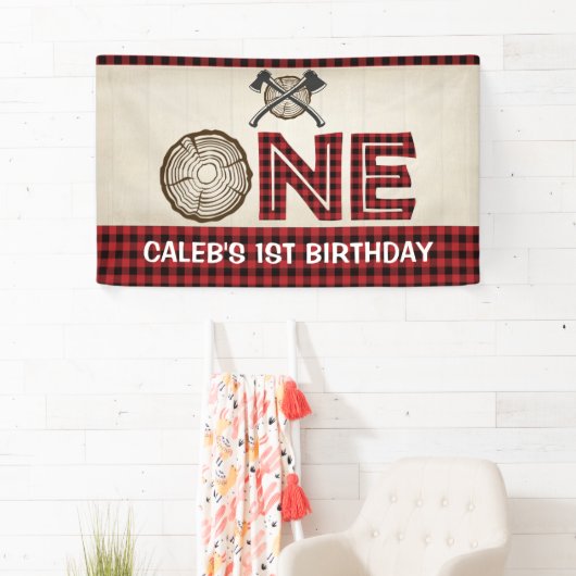 Lumberjack 1e Verjaardag Banner - Lumberjack (Insitu)