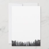 Lumberjack 1er anniversaire Invitation Ours Woodla (Dos)