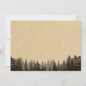 Lumberjack 1er anniversaire Invitation Ours Woodla (Dos)