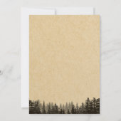 Lumberjack 1er anniversaire Invitation Ours Woodla (Dos)