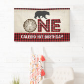Lumberjack 1st Birthday Banner - Beer (Insitu)