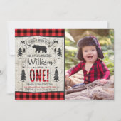 Lumberjack Anniversaire Invitation Lumberjack Part (Devant)