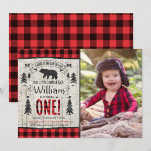 Lumberjack Anniversaire Invitation Lumberjack Part