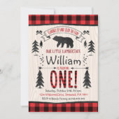 Lumberjack Anniversaire Invitation Lumberjack Part (Devant)