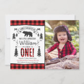 Lumberjack Anniversaire Invitation Lumberjack Part (Devant)