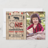 Lumberjack Anniversaire Invitation Lumberjack Part (Devant)