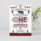 Lumberjack Anniversaire Invitation Lumberjack Part (Debout devant)