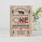 Lumberjack Anniversaire Invitation Lumberjack Part (Debout devant)