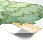 Lumberjack Baby shower Welkomstteken Poster (Hoek)