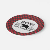 Lumberjack Beer Baby Boy Shower Bord (Gekanteld)